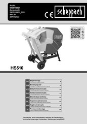 Scheppach HS510 Instruction Manual