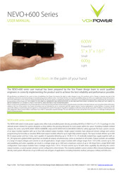 VoxPower NEVO+600ML User Manual