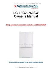 LG LFC22760SW Service Manual