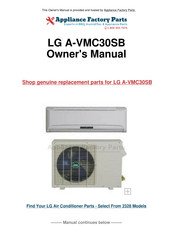 LG HEAT CONTROLLER VMC12SB-1 Owner's Manual