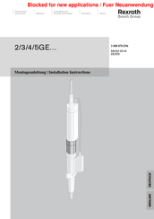 Bosch Rexroth 2GE19 Installation Instructions Manual