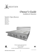 hestan HSU Series Owner's Manual