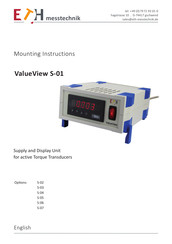 ETH-messtechnik ValueView S-01 Mounting Instructions