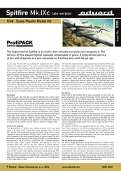Eduard Spitfire Mk.IXc late version ProfiPACK Manual