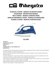 Orbegozo SV 2250 Instruction Manual