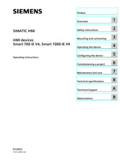 Siemens Smart 1000 IE V4 Operating Instructions Manual