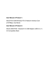 Asus USB-BT400 Quick Start Manual