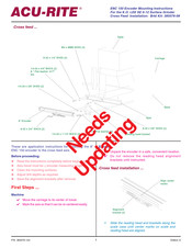 ACU-RITE ENC 150 Mounting Instructions