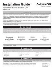 Andersen 36837 Installation Manual