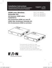 Eaton TRIPP LITE B127-1A1-WHD3 Installation Instructions