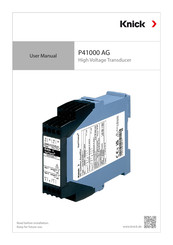 Knick VariTrans P41100D1-AG05 User Manual