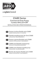 Xylem JABSCO 23670-4103 Installation And Operation Manual