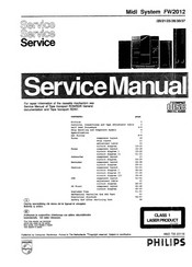 Philips FW2012/20 Service Manual