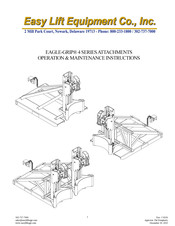 Easy Lift Equipment EG4DCM2-FQC Operation & Maintenance Instructions Manual