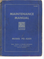 GMC PD-4501 Maintaining Manual
