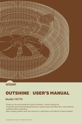 ORISON OUTSHINE F61770 User Manual