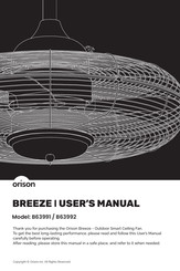 ORISON BREEZE B63991 User Manual