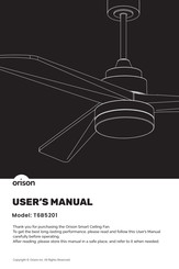 ORISON T6B5201 User Manual