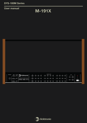 e-licktronic SYS-100M Series User Manual