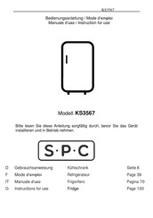 SPC KS3567 Instructions For Use Manual