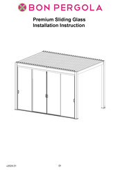 Bon Pergola Premium Sliding Glass Installation Instruction