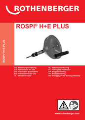 Rothenberger ROSPI 6 H+E Plus Instructions For Use Manual
