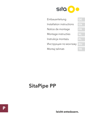 Sita Pipe PP Installation Instructions Manual