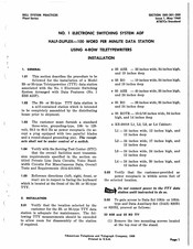 Bell System Practices Plant 35 ASR Manual