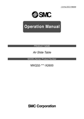 SMC Networks MXQ32 X2600 Series Operation Manual