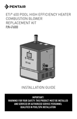 Pentair 476000 Installation Manual