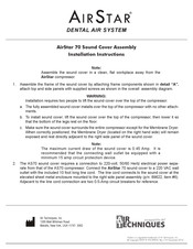 Air Techniques AirStar 70 Installation Instructions