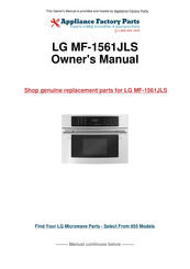 LG JMC8127DD Owner's Manual