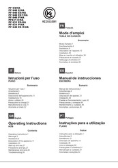 Indesit PF 631 ES/HA Operating Instructions Manual