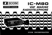 Icom IC-M80 Owner's Manual