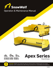 SnowWolf Apex Series Operation & Maintenance Manual