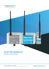 Tekon PLUS TWP-4AI4DI1UT Installation Manual