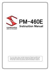 Sankosha PM-460E Instruction Manual