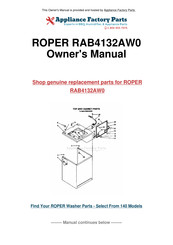 Roper RAB4132AW0 Use And Care Manual