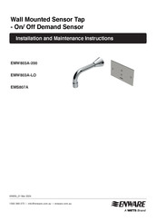 Watts ENWARE EMW803A-LO Installation And Maintenance Instructions Manual