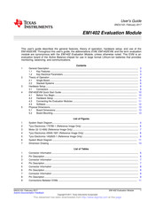 Texas Instruments EM1402EVM User Manual