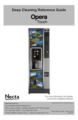 Necta Opera Touch Cleaning Reference Manual
