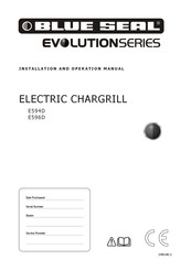 Blue Seal E596D-C Installation And Operation Manual