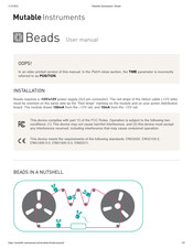 Mutable Instruments Beads User Manual