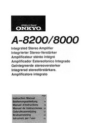Onkyo A-8200 Instruction Manual
