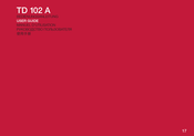 THORENS TD 102 A User Manual