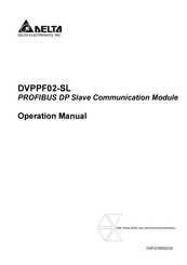Delta Electronics DVPPF02-SL Operation Manual