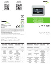 AERMEC VMF E6 Installation Manual