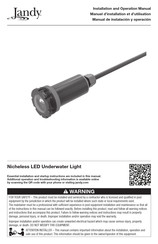 Jandy JLUWW12W150 Installation And Operation Manual