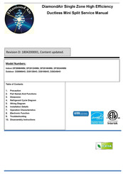 Diamond Air D2024SHO Service Manual