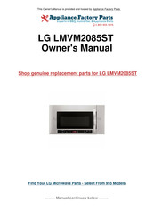 LG LMVM2085SB Service Manual